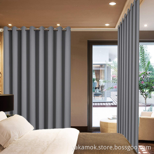 Grey Sliding Door Curtains